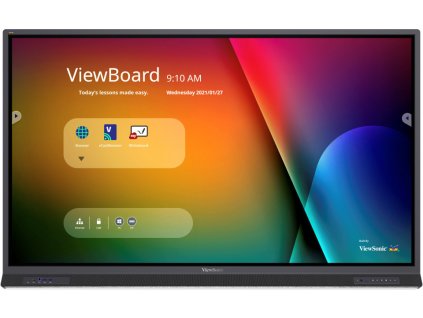 Viewsonic IFP7552-1BH 75" 4K 3840x2160/400n/8ms/3x HDMI/VGA/DP/RS232/OPS/WiFi/USB-C/VESA/Repro/Android9/8GB/64GB