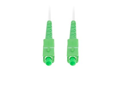 LANBERG optický patch cord SM SC/APC-SC/APC simplex 2,5m LSZH G657B3 průměr 3mm, barva bílá