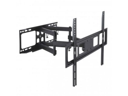 SBOX PLB-3646 otočný nástěnný držák s náklonem a dvojitým ramenem pro LCD 37-70" (94-178cm), do 40kg, VESA od 75x75 do 600x400, černý (revolving wall mount with tilt and double arm)