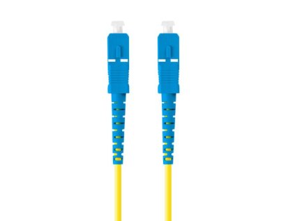 LANBERG optický patch cord SM SC/UPC-SC/UPC simplex 5m LSZH G657A1 průměr 3mm, barva žlutá