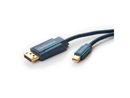 ClickTronic HQ OFC kabel mini DisplayPort - DisplayPort, zlacené kon., 3D, M/M, 2m