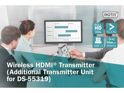 DIGITUS Wireless HDMI Transmitter for Click & Present Mini
