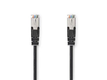 Nedis CCGL85121BK20 - Síťový Kabel Cat 5e SF/UTP | RJ45 Zástrčka - RJ45 Zástrčka | 2 m | Černá
