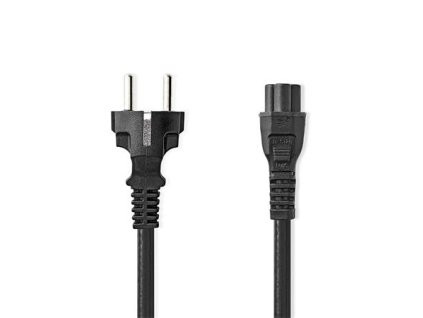 Nedis CEGL10130BK20 - Napájecí Kabel | Typ F Zástrčka | IEC-320-C5 | Přímý | Přímý | 2 m | Černá