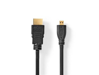 Nedis CVGL34700BK15 - Kabel High Speed HDMI s Ethernetem | Konektor HDMI - Konektor Micro HDMI | 1,5 m | Černá