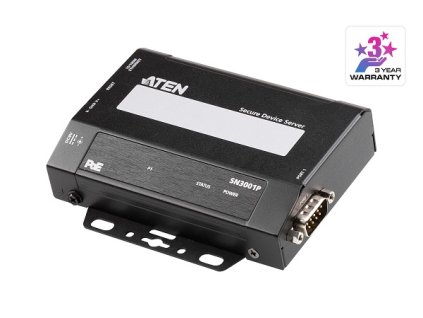 Aten SN3001P-AX 1-port RS-232 Secure Device Server with PoE