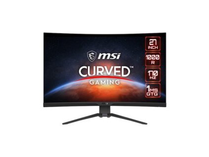 MSI Gaming monitor MAG 275CQRF QD, 27" Rapid VA zakřivený /2560x1440 (WQHD)/170Hz/1ms/DP/2xHDMI/3xUSB/USB-C/Výš. nastavitelný