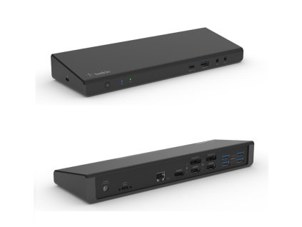 Belkin USB-C Display Link Dock, Triple display support up to 4K, HDMI, DP, USB C, USB A, GbE, Audio, PD 85w, Mac/PC/Chro