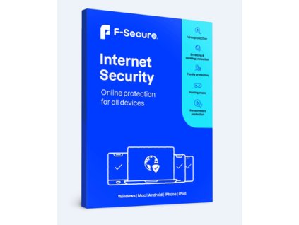 F-Secure INTERNET SECURITY pro 7 zařízení na 1 rok - CZ elektronicky