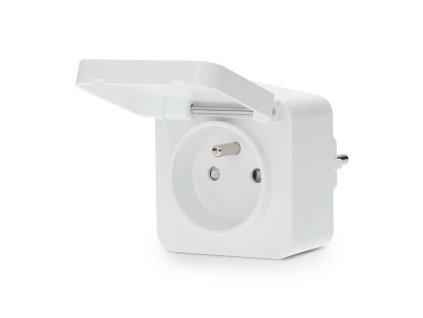 Nedis WIFIPO130EWT - WiFi Chytrá Zásuvka | IP44 | Typ E (CEE 7/6)| -10 - 55 °C | Android™ / IOS | Bílá
