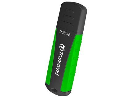 Transcend 256GB JetFlash 810 USB 3.1 (Gen 1) flash disk, černo/zelený, odolá nárazu, tlaku, prachu i vodě