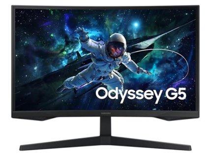 SAMSUNG MT LED LCD Gaming Monitor 27" Odyssey G55C zakřivený,VA,1ms,165Hz,2560x1440,300cd/m2,HDMI,DP,Tilt, VESA