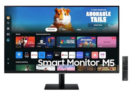 SAMSUNG MT LED LCD Smart Monitor 27" M5 (M50D) VA,1920x1080,4ms,250cd/m2,3000:1,2xHDMI,2xUSB,BT,Wi-Fi,Repro,Tilt,VESA