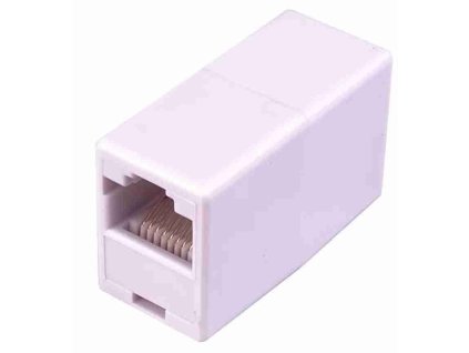APC RJ45F/RJ45F, WHITE, IN LINE COUPLER, CAT 5, RJ45F/RJ45F
