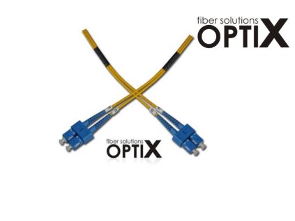 OPTIX SC-SC patch cord 09/125 2m duplex G657A 1,8mm
