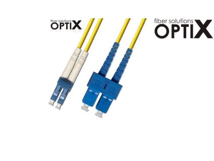 OPTIX LC/UPC-SC/UPC Optický patch cord 09/125 50m G657A