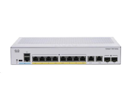 Cisco Catalyst switch C1300-8MGP-2X (4xGbE,4x2,5GbE,2xSFP+,8xPoE+,120W,fanless) - REFRESH