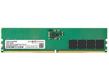 Transcend paměť 16GB UDIMM DDR5 4800 1Rx8 (2Gx8)x8 CL40 1.1V