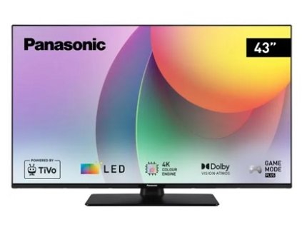 Panasonic TB-43W60AEZ Smart Powered by TiVo TV, 108cm, 4K, LED, HDR10, DVB-T2/S2/C