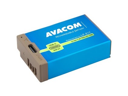 AVACOM Náhradní baterie Canon LP-E17 vstup USB-C Li-Ion 7.4V 950mAh 7Wh
