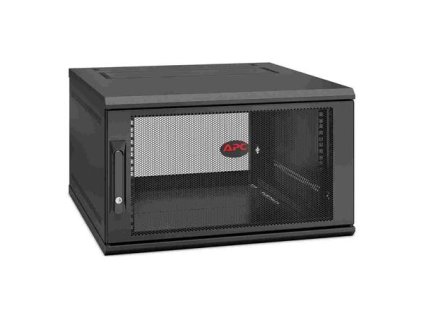 APC NetShelter 6U Wallmount Rack Enclosure Cabinet Single Hinged Server Depth