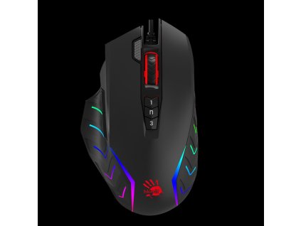 A4tech Bloody Myš J95S Activated, podsvícená herní myš, 8000 DPI, USB, Černá