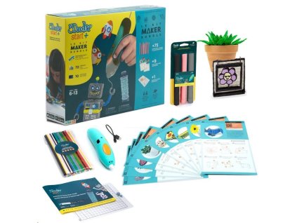 3Doodler 3D Pero Start+ Bundle + 147 náplní, 12 šablon, 9 karet aktivit, podložka