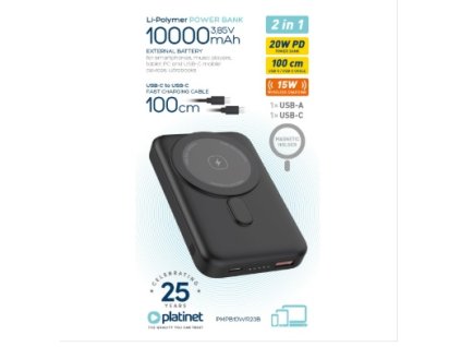 PLATINET PLATINET POWER BANK 10000 MAH 20W PD WIRELESS/Magsafe CHARGING