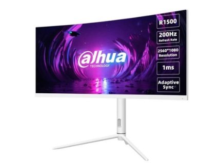 Dahua monitor LM30-E330CW curved 30" VA/2560x1080/1ms/250nits/3000:1/200Hz/2xDP/2xHDMI/bílý