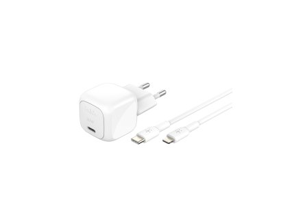 Belkin BOOST CHARGE™ 30W USB-C Power Delivery PPS nástěnná nabíječka + 1m USB-C na lightning kabel, bílá