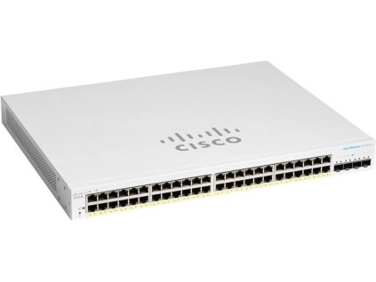 Cisco switch CBS220-48P-4X-EU (48xGbE,4xSFP+,48xPoE+,382W) - REFRESH