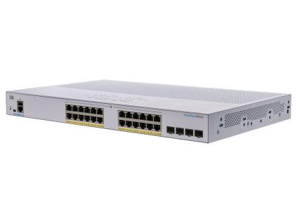 Cisco switch CBS250-24P-4X (24xGbE,4xSFP+,24xPoE+,195W,fanless) - REFRESH