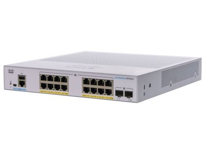 Cisco switch CBS350-16FP-2G-EU (16xGbE,2xSFP,16xPoE+,240W,fanless) - REFRESH