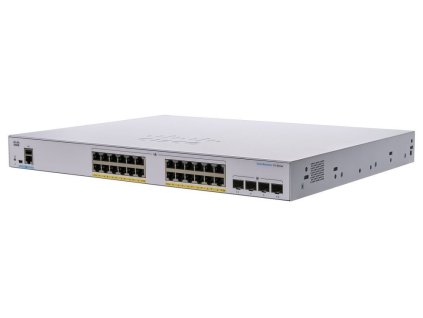 Cisco switch CBS350-24FP-4G-EU (24xGbE,4xSFP,24xPoE+,370W) - REFRESH