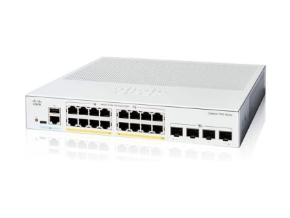 Cisco Catalyst switch C1300-16P-4X (16xGbE,4xSFP+,16xPoE+,120W,fanless) - REFRESH