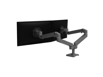 ERGOTRON LX Pro Dual Side-by-Side Arm , stolní dvouramenný držák pro 2 monitry, šedá