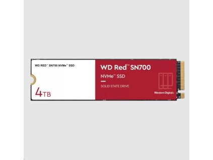 WD RED SSD NVMe 4TB PCIe SN700 Powered by SanDisk, Geb3 8GB/s, (R:3400/W:3100 MB/s) TBW 5100