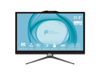 MSI PRO/AP222T 14M-482EU/21,5''/FHD/T/i5-14400/8GB/256GB/Intel int/W11P/Černá/3R