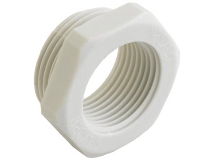 AGRO Redukce 3455.32.20 M32 x 1,5 / M20 x 1,5 závitová šestihran plast světle šedá