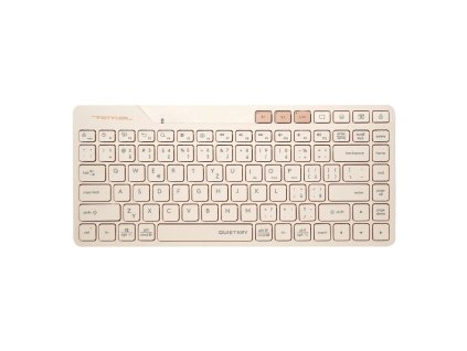 A4tech FStyler FBK26C AS, bezdrátová Dual mode Bluetooth+2,4G klávesnice, CZ, caffe latte