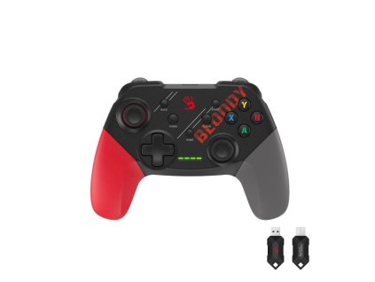 A4tech Bloody GPW50, gamepad, Dual mode 2,4G+USB, černá