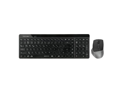 A4tech FG2400 Air2, bezdrátový kancelářský set klávesnice s myší, CZ, černá