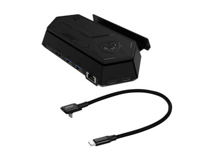 MSI Nest Docking Station, dokovací stanice pro MSI Claw, USB-C kabel, HDMI, USB, RJ45