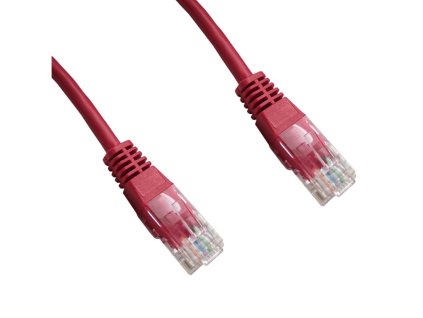 DATACOM Patch cord UTP CAT5E 1,5m červený