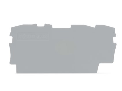 WAGO Bočnice 2002-1391 koncová a separátor 0,8mm, šedá