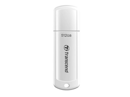 Transcend 512GB JetFlash 730 USB 3.1 flash disk, bílý