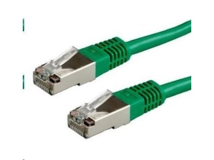 XtendLan patch kabel Cat6A, SFTP, LS0H - 0,25m, zelený (prodej po 10 ks)