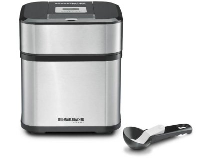 Rommelsbacher IM 12 zmrzlinovač, 12 W, LCD displej, 1,5 l mrazicí mísa pro 500 ml obsah, povrch z nerezové oceli