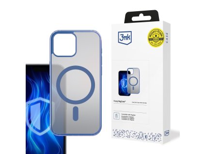 3mk ochranný kryt Frosty MagCase Blue pro Apple iPhone 16E