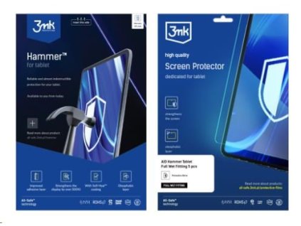 3mk All-Safe - AIO PLUS fólie Hammer Cutting Mat - Tablet Plus do 15", 5 ks
